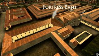 Animation of ancient Roman Fort in Caerleon Wales [upl. by Eenimod]