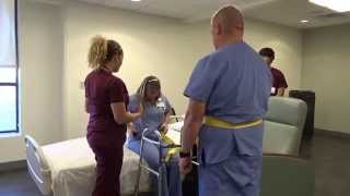 Physical Therapy Transfer Training  How To Transfer From Wheelchair To Bed [upl. by Oregolac]