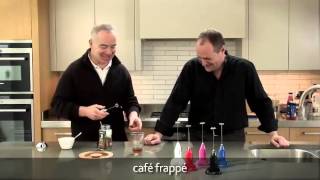 How to make a frappé coffee using an aerolatte milk frother [upl. by Enitsirt]