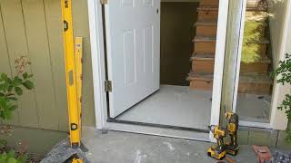 Jeld Wen Front Door Installation  Really crappy products and craftsmanship PART 1 [upl. by Ylekalb]