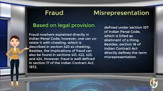 What is Difference Between Fraud amp Misrepresentation [upl. by Josi]