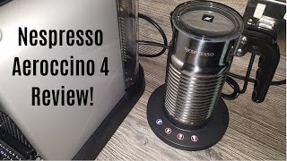 Nespresso Aeroccino 4 Milk Frother Review  Worth upgrading from the Aeroccino 3 [upl. by Ehcnalb147]