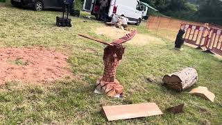 A fabulous range of wooden sculpture at Caerleon festival 2024 [upl. by Black566]