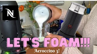 How To Foam Milk With Aeroccino 3 Make Coffee With Foam Tips amp Tricks  Easy Foamed Latte Recipe [upl. by Yared]