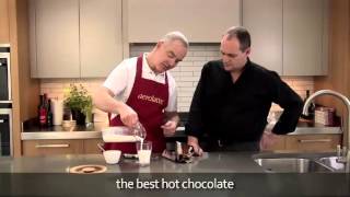 How to make a hot chocolate using an aerolatte milk frother [upl. by Nosmirc329]