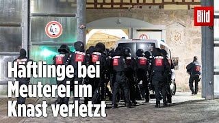 Gefängnismeuterei Polizei stürmt Knast in Thüringen  JVA Untermaßfeld [upl. by Kared]